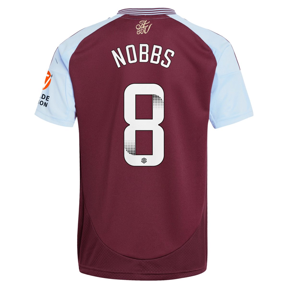 aston villa wsl adidas home shirt 2024-25 with nobbs 8 printing Collection - Aston Villa Official Store