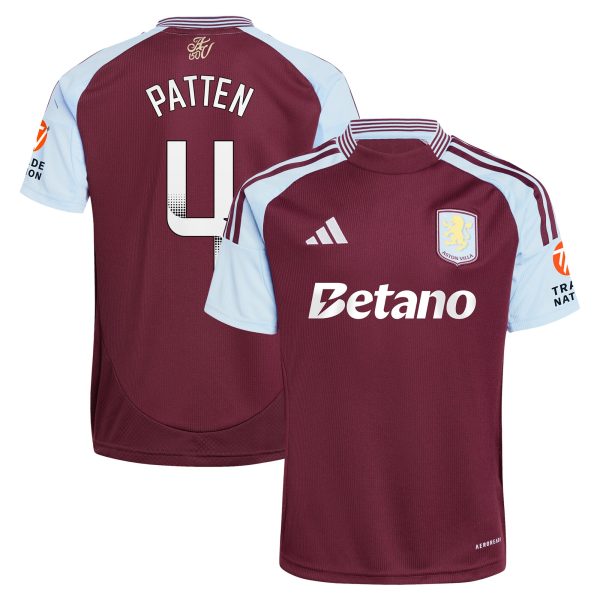aston villa wsl adidas home shirt 2024-25 with patten 4 printing Collection - Aston Villa Official Store