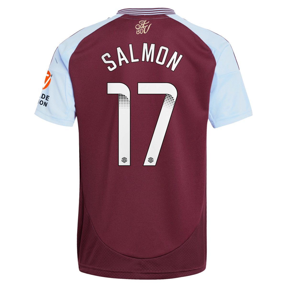 aston villa wsl adidas home shirt 2024-25 with salmon 17 printing Collection - Aston Villa Official Store