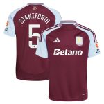 aston villa wsl adidas home shirt 2024-25 with staniforth 5 printing Collection - Aston Villa Official Store
