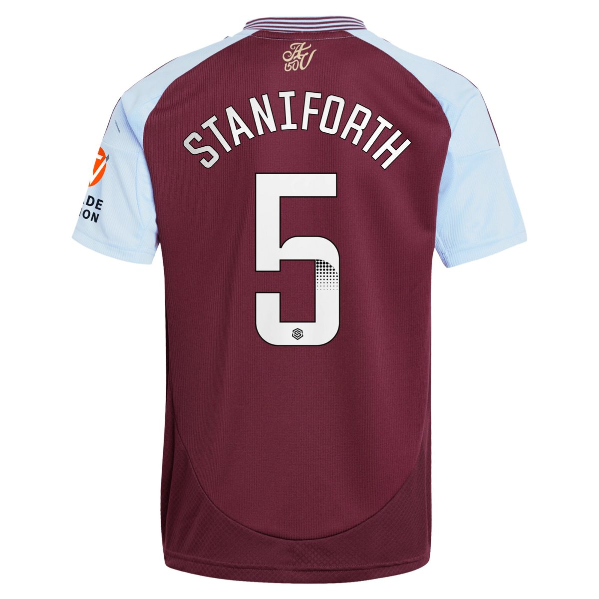 aston villa wsl adidas home shirt 2024-25 with staniforth 5 printing Collection - Aston Villa Official Store