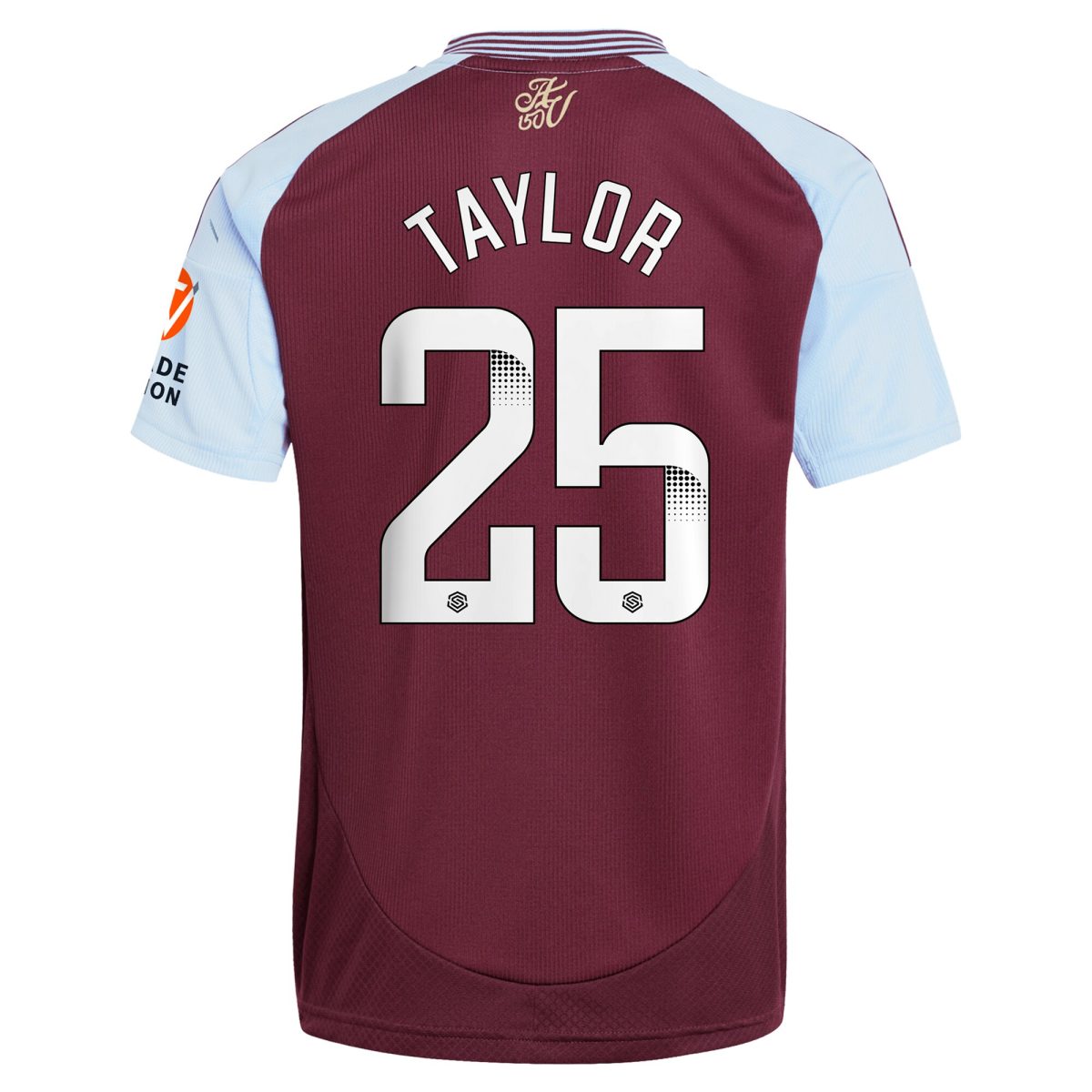 aston villa wsl adidas home shirt 2024-25 with taylor 25 printing Collection - Aston Villa Official Store