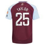 aston villa wsl adidas home shirt 2024-25 with taylor 25 printing Collection - Aston Villa Official Store