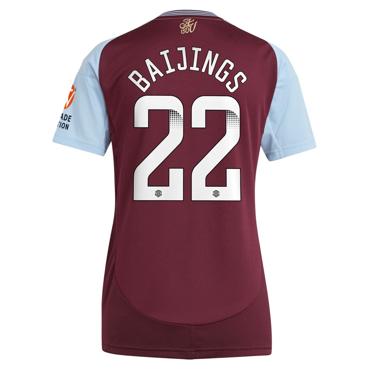 aston villa wsl adidas home shirt 2024-25 – womens with baijings 22 printing Collection - Aston Villa Official Store