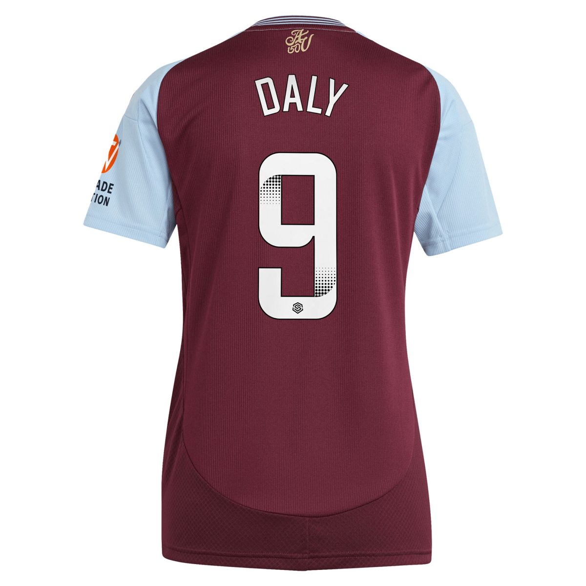 aston villa wsl adidas home shirt 2024-25 – womens with daly 9 printing Collection - Aston Villa Official Store