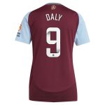 aston villa wsl adidas home shirt 2024-25 – womens with daly 9 printing Collection - Aston Villa Official Store