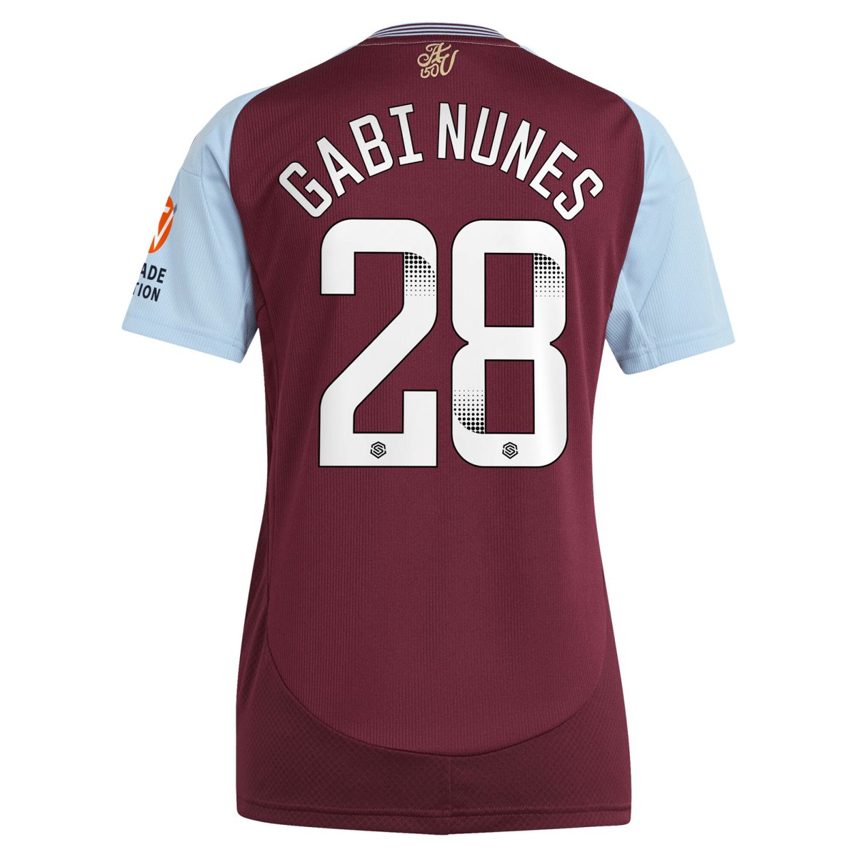 aston villa wsl adidas home shirt 2024-25 – womens with gabi nunes 28 printing Collection - Aston Villa Official Store