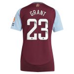 aston villa wsl adidas home shirt 2024-25 – womens with grant 23 printing Collection - Aston Villa Official Store