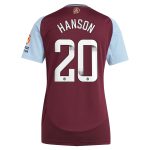 aston villa wsl adidas home shirt 2024-25 – womens with hanson 20 printing Collection - Aston Villa Official Store