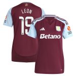 aston villa wsl adidas home shirt 2024-25 – womens with leon 19 printing Collection - Aston Villa Official Store