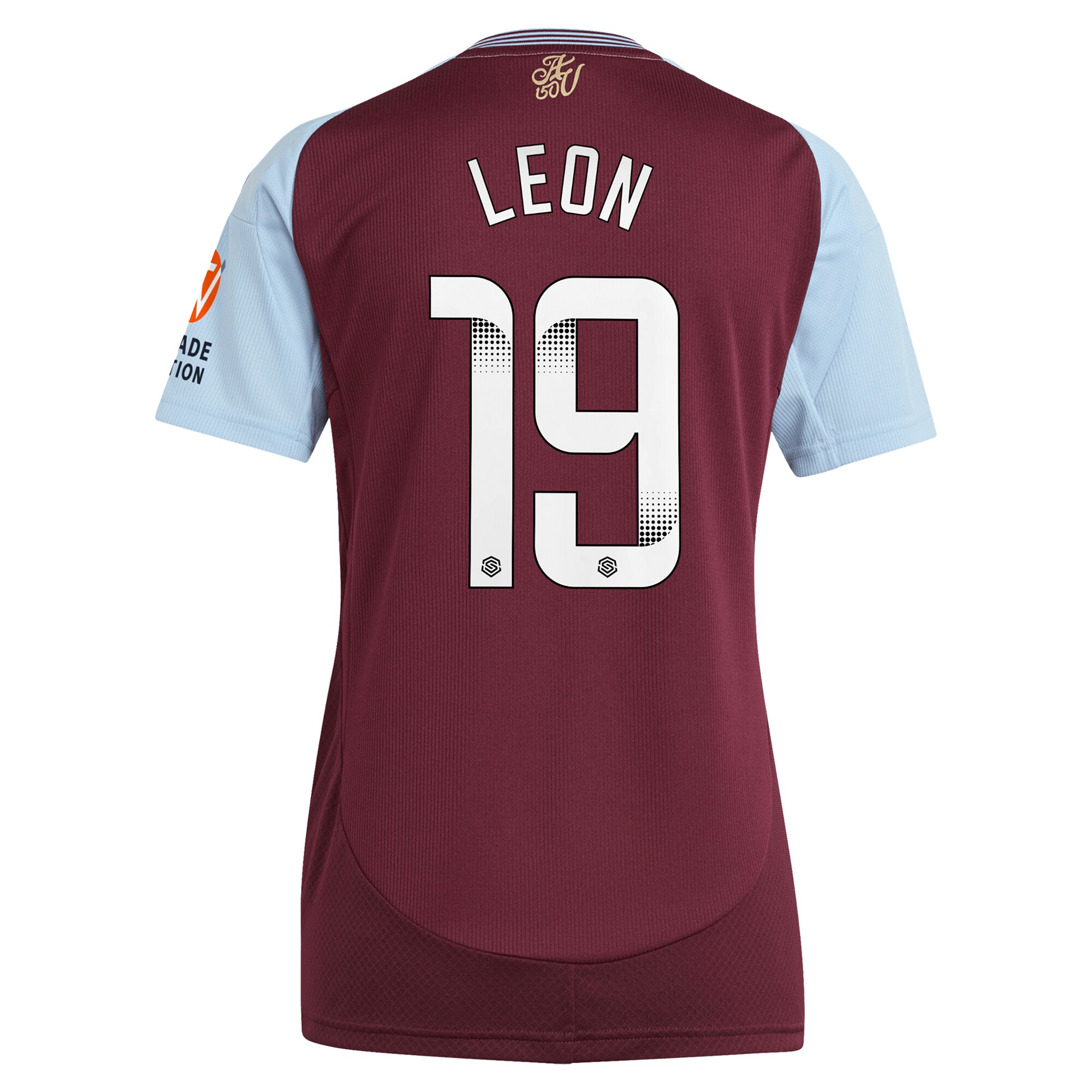 aston villa wsl adidas home shirt 2024-25 – womens with leon 19 printing Collection - Aston Villa Official Store