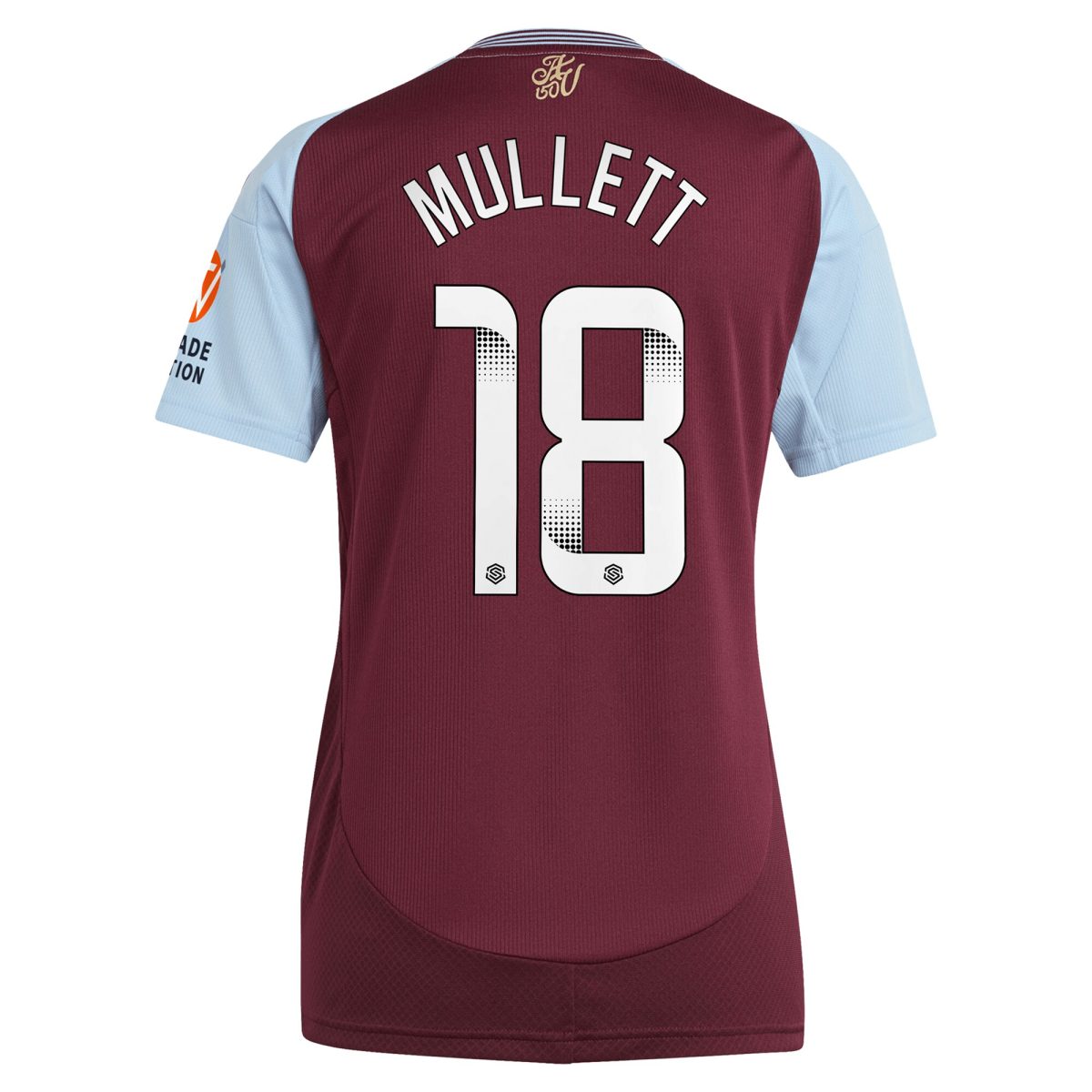 aston villa wsl adidas home shirt 2024-25 – womens with mullett 18 printing Collection - Aston Villa Official Store