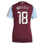 aston villa wsl adidas home shirt 2024-25 – womens with mullett 18 printing Collection - Aston Villa Official Store
