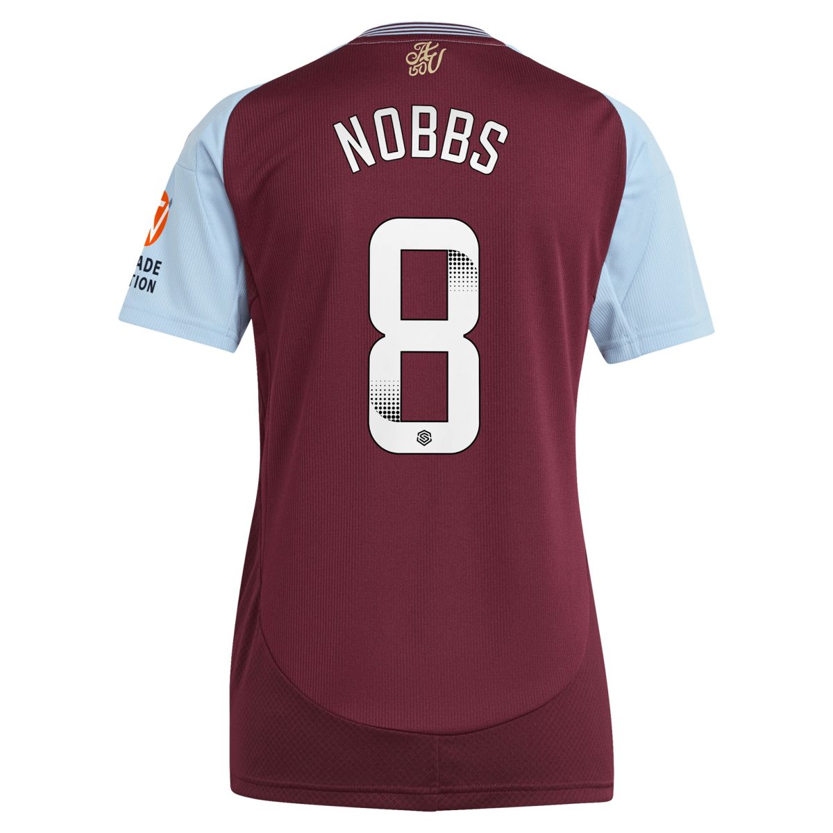 aston villa wsl adidas home shirt 2024-25 – womens with nobbs 8 printing Collection - Aston Villa Official Store