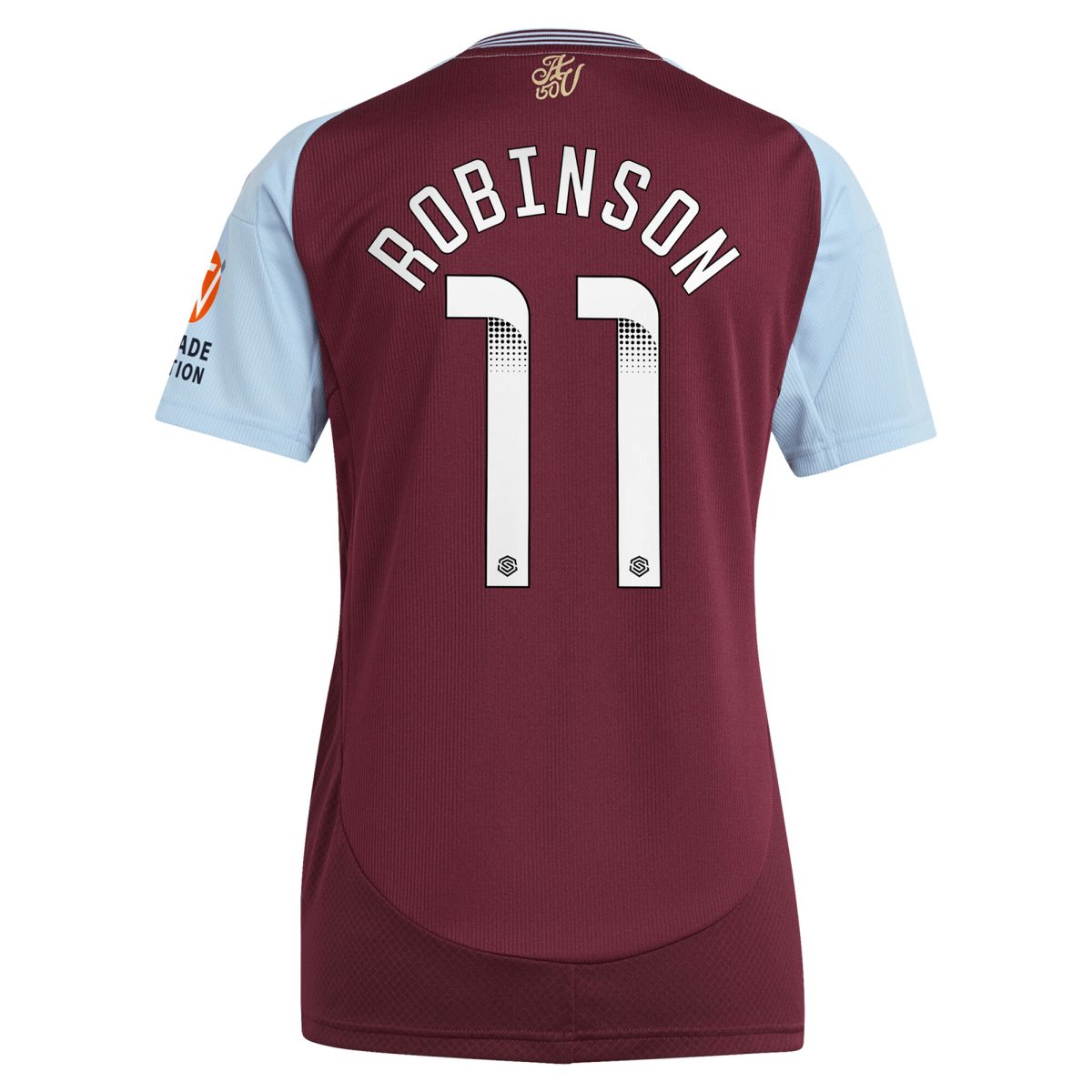 aston villa wsl adidas home shirt 2024-25 – womens with robinson 11 printing Collection - Aston Villa Official Store