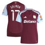 aston villa wsl adidas home shirt 2024-25 – womens with salmon 17 printing Collection - Aston Villa Official Store