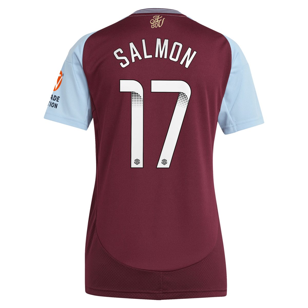 aston villa wsl adidas home shirt 2024-25 – womens with salmon 17 printing Collection - Aston Villa Official Store