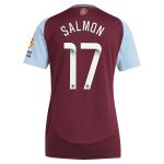 aston villa wsl adidas home shirt 2024-25 – womens with salmon 17 printing Collection - Aston Villa Official Store