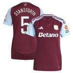 aston villa wsl adidas home shirt 2024-25 – womens with staniforth 5 printing Collection - Aston Villa Official Store