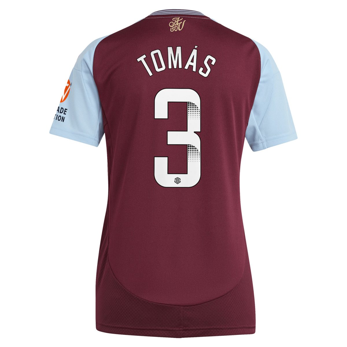 aston villa wsl adidas home shirt 2024-25 – womens with tomás 3 printing Collection – Aston Villa Official Store Collection - Aston Villa Official Store
