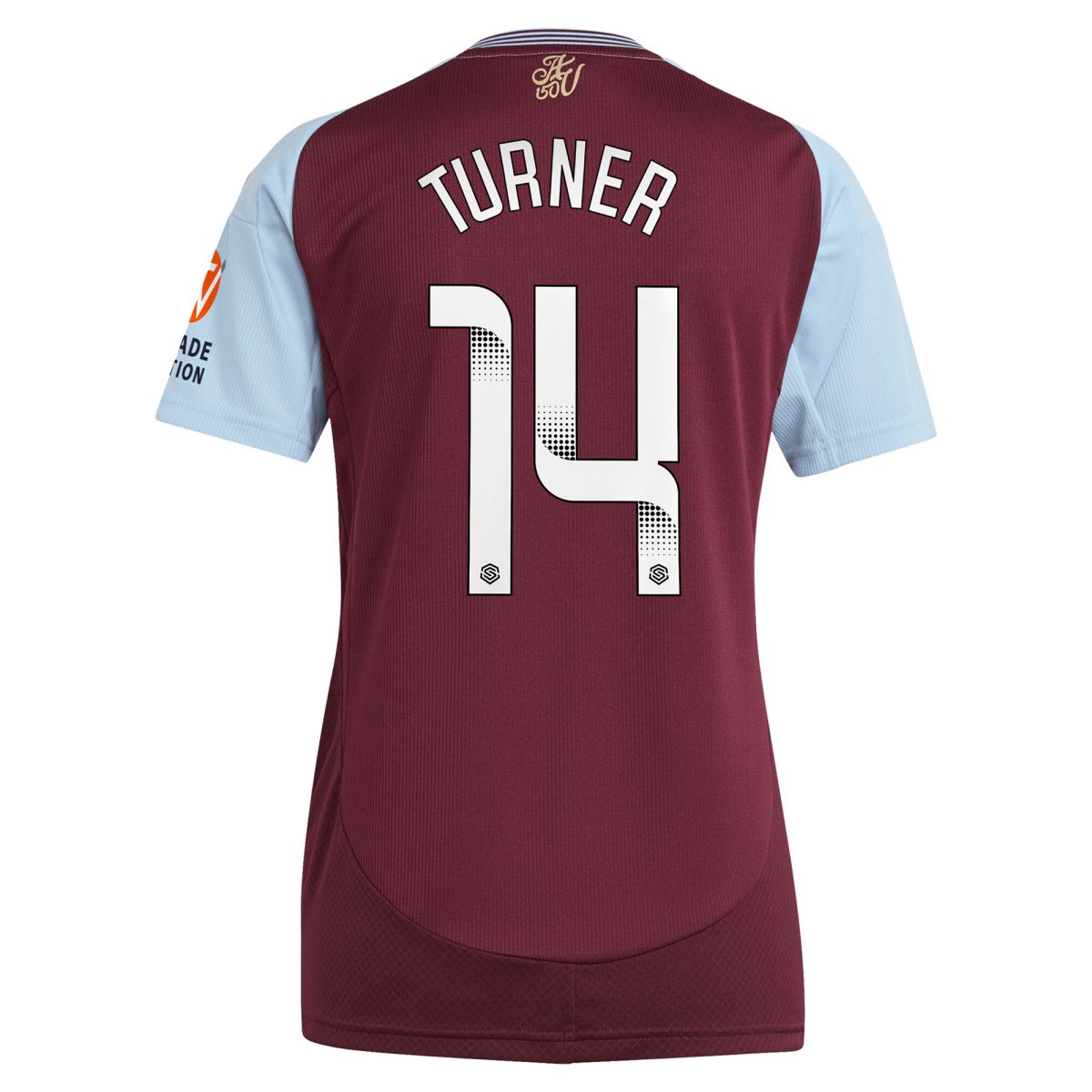 aston villa wsl adidas home shirt 2024-25 – womens with turner 14 printing Collection - Aston Villa Official Store