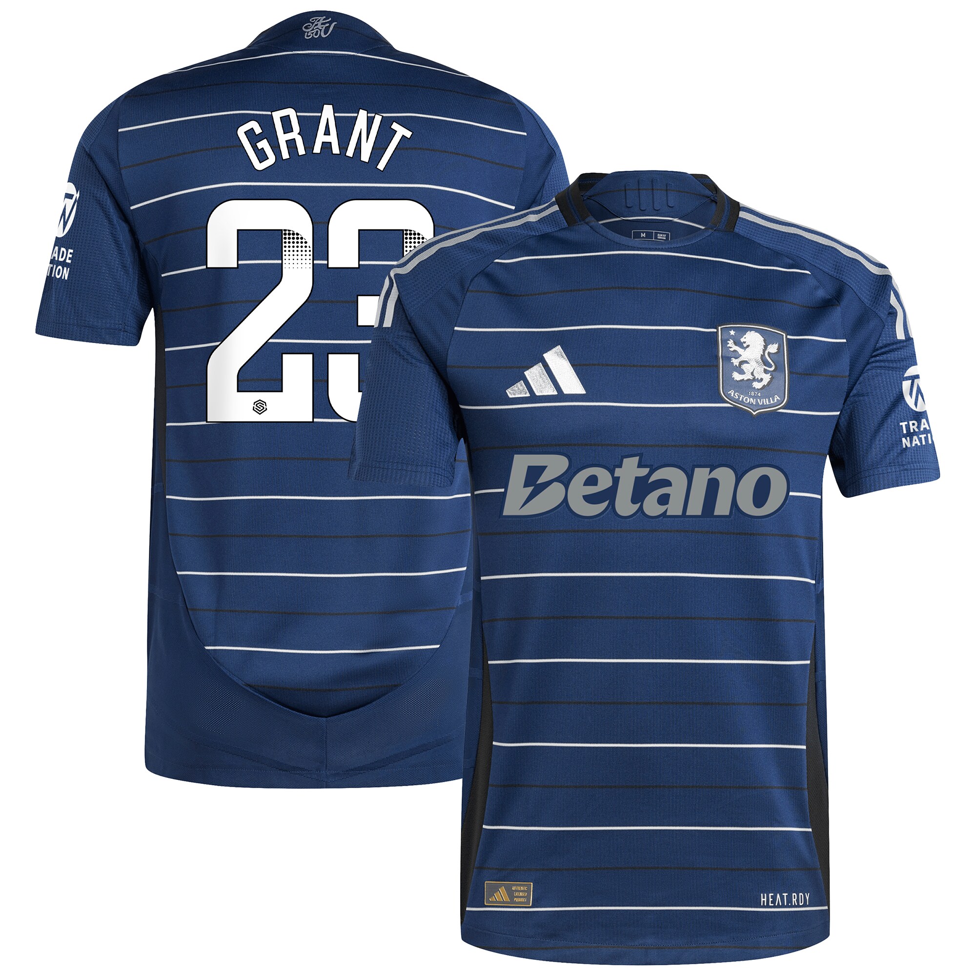 aston villa wsl adidas third authentic shirt 2024-25 with grant 23 printing Collection - Aston Villa Official Store