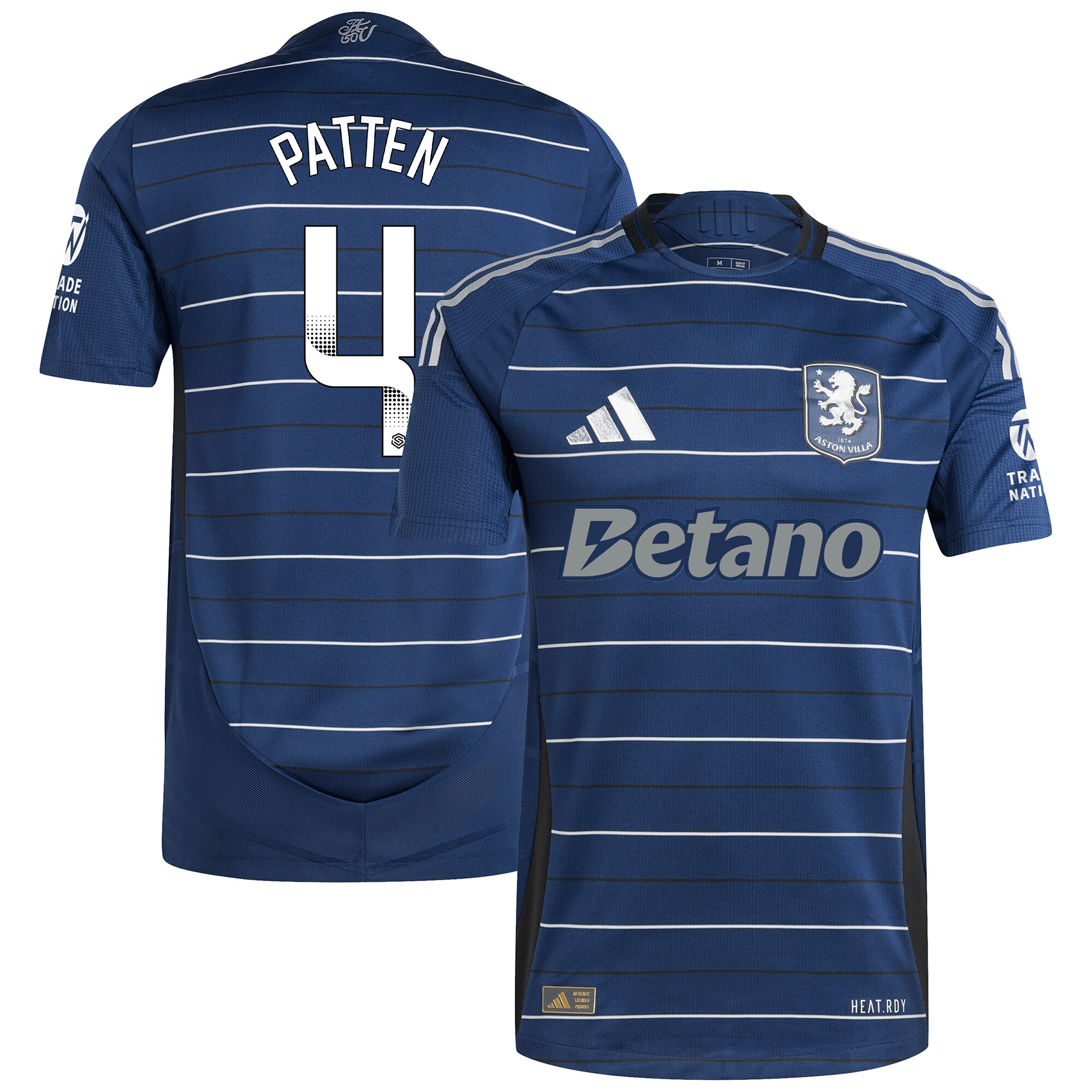 aston villa wsl adidas third authentic shirt 2024-25 with patten 4 printing Collection - Aston Villa Official Store