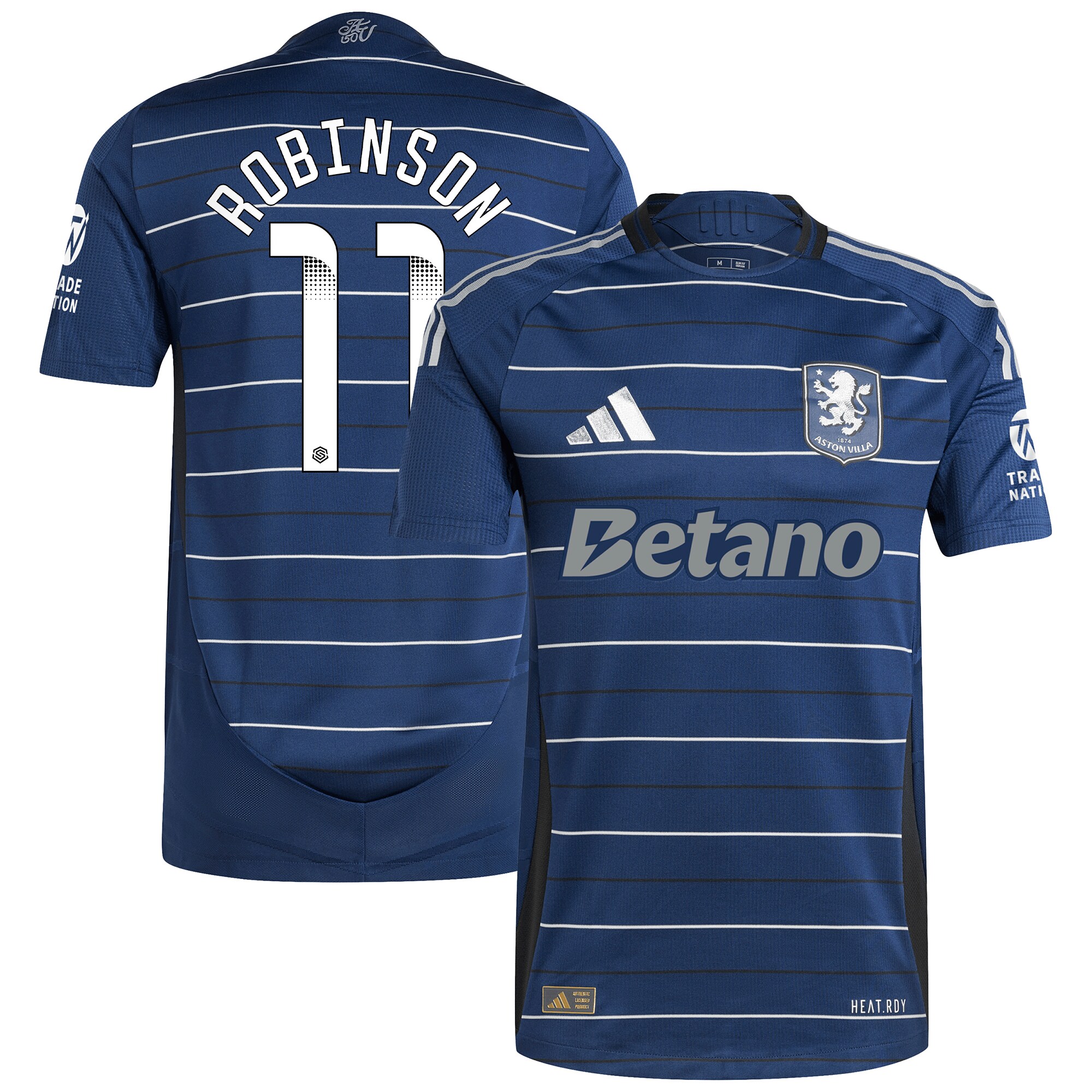 aston villa wsl adidas third authentic shirt 2024-25 with robinson 11 printing Collection - Aston Villa Official Store