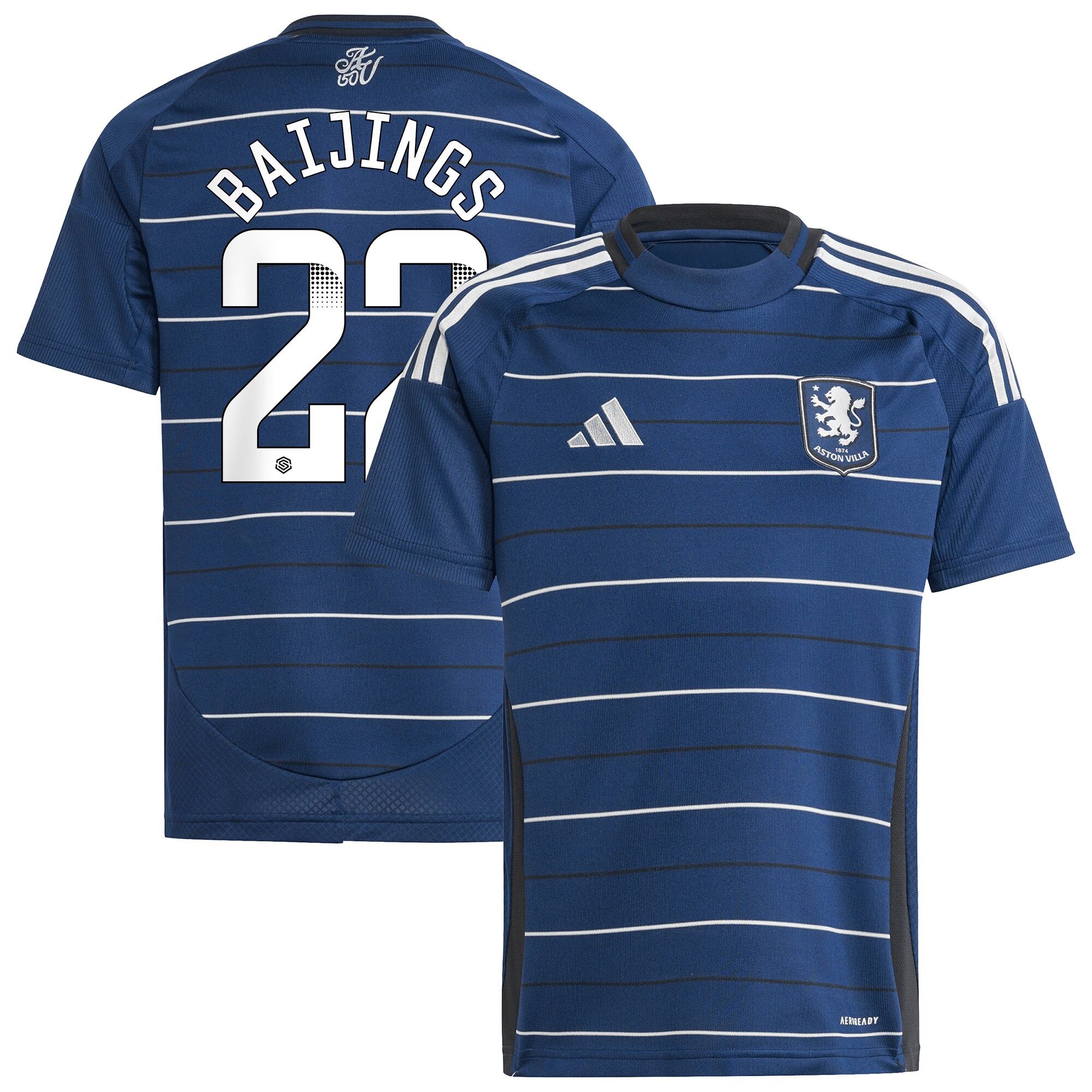 aston villa wsl adidas third shirt 2024-25 – kids with baijings 22 printing Collection - Aston Villa Official Store
