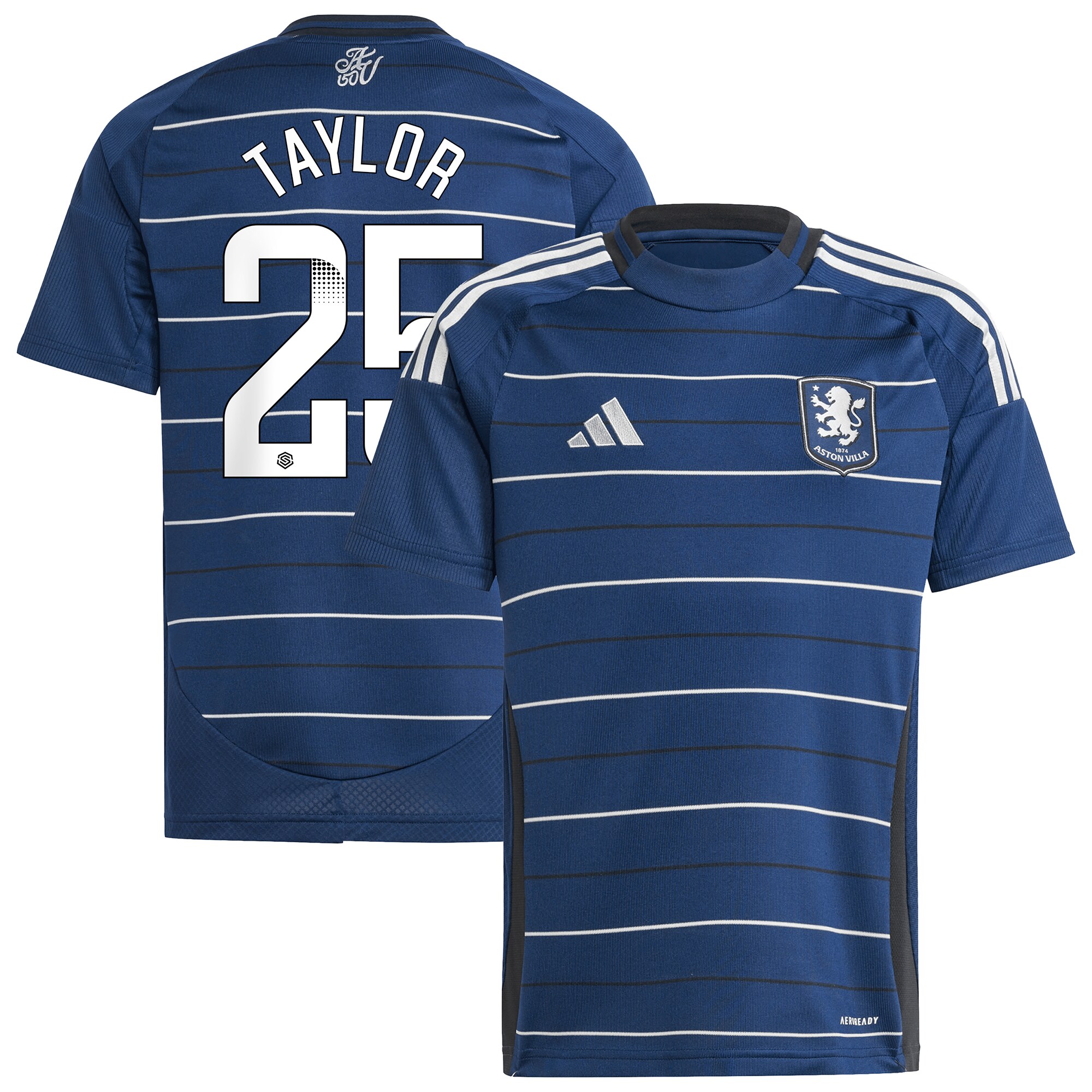 aston villa wsl adidas third shirt 2024-25 – kids with taylor 25 printing Collection - Aston Villa Official Store