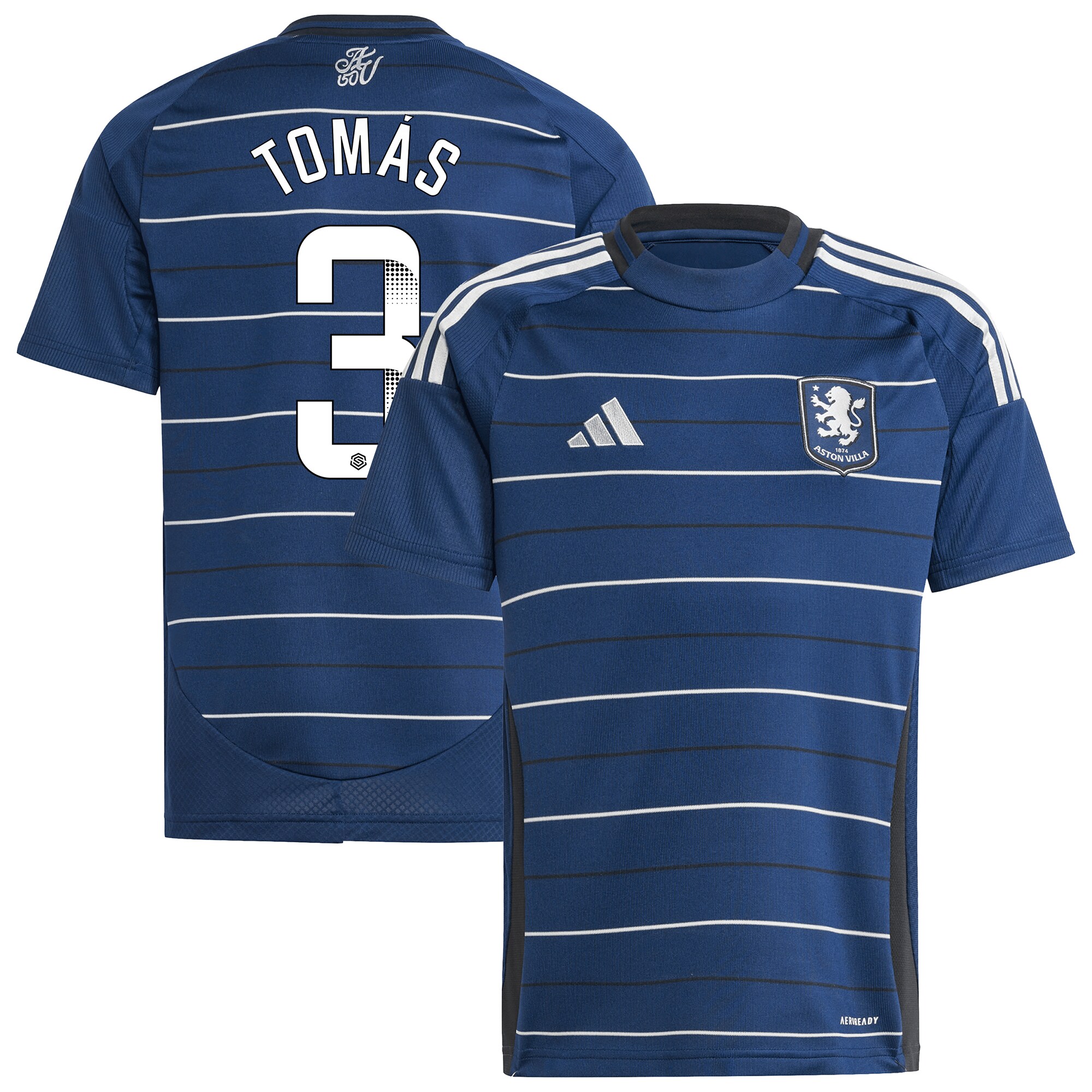 aston villa wsl adidas third shirt 2024-25 – kids with tomás 3 printing Collection - Aston Villa Official Store