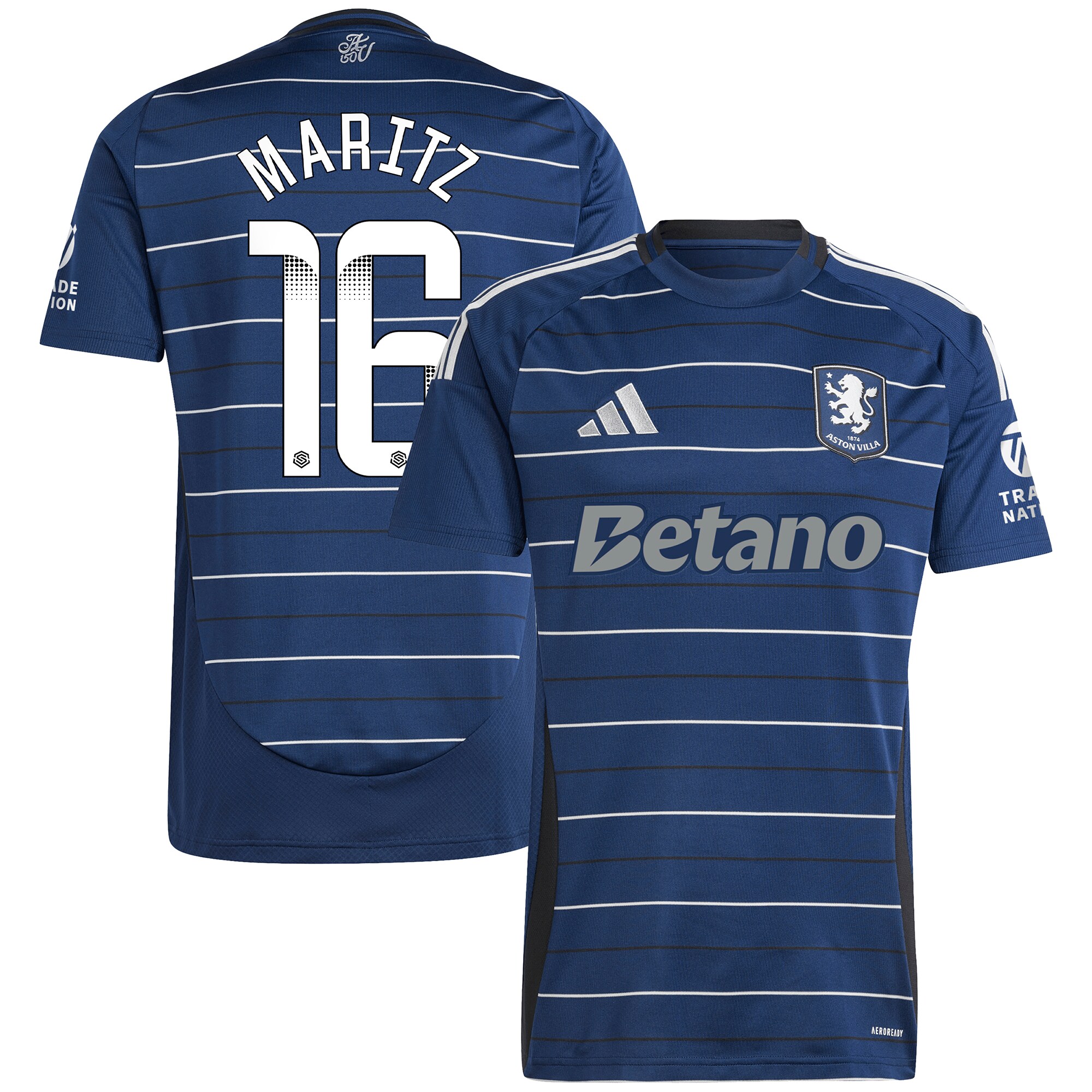 aston villa wsl adidas third shirt 2024-25 with maritz 16 printing Collection - Aston Villa Official Store