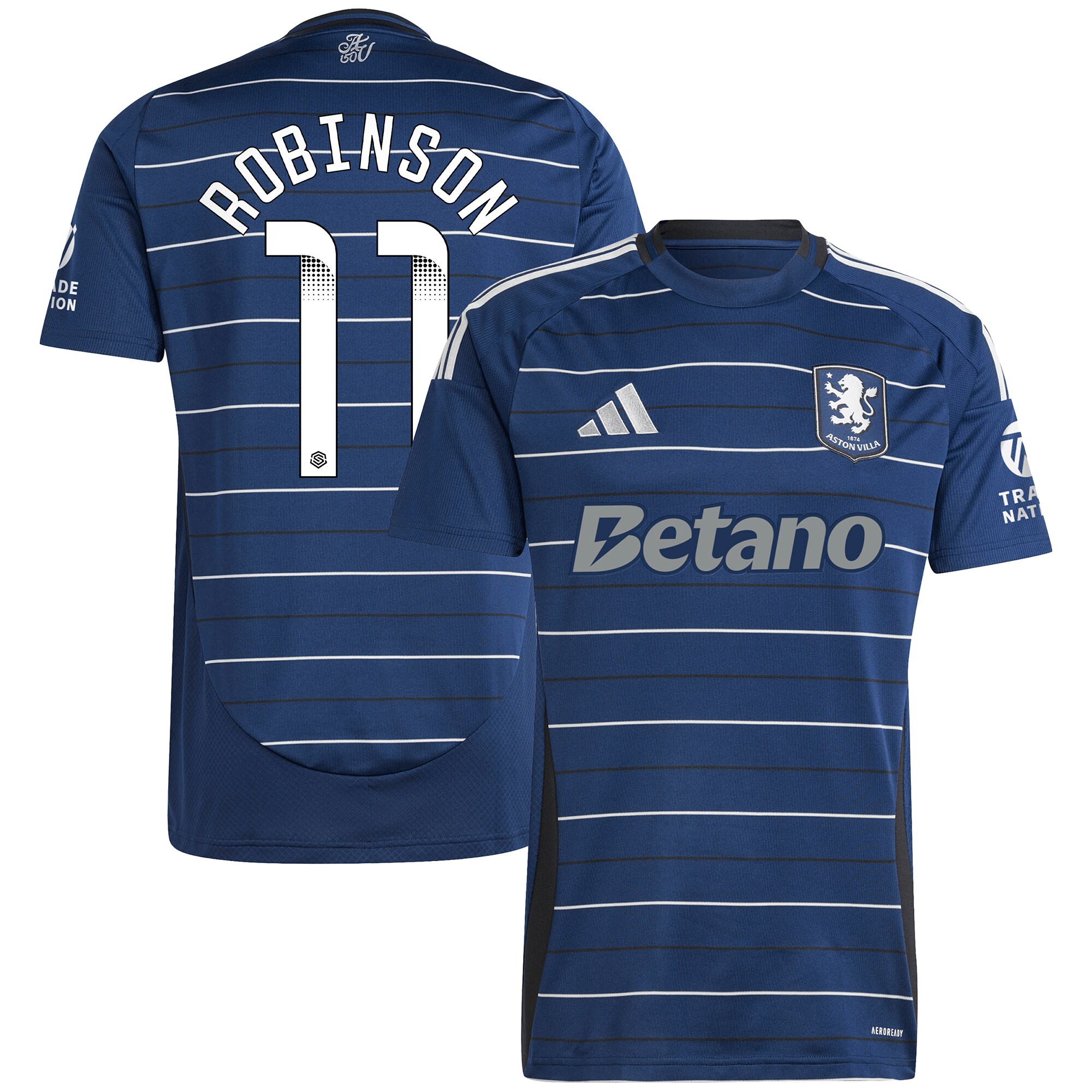 aston villa wsl adidas third shirt 2024-25 with robinson 11 printing Collection - Aston Villa Official Store