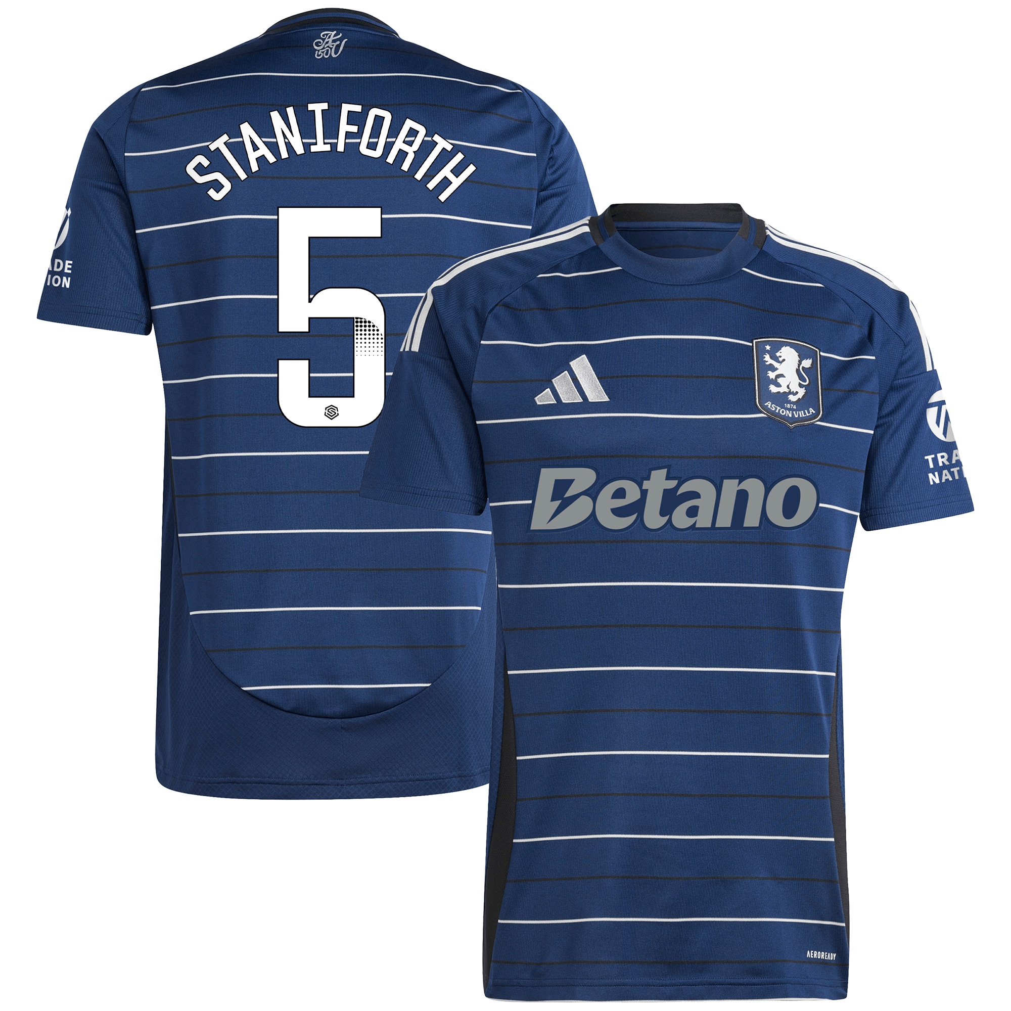 aston villa wsl adidas third shirt 2024-25 with staniforth 5 printing Collection - Aston Villa Official Store