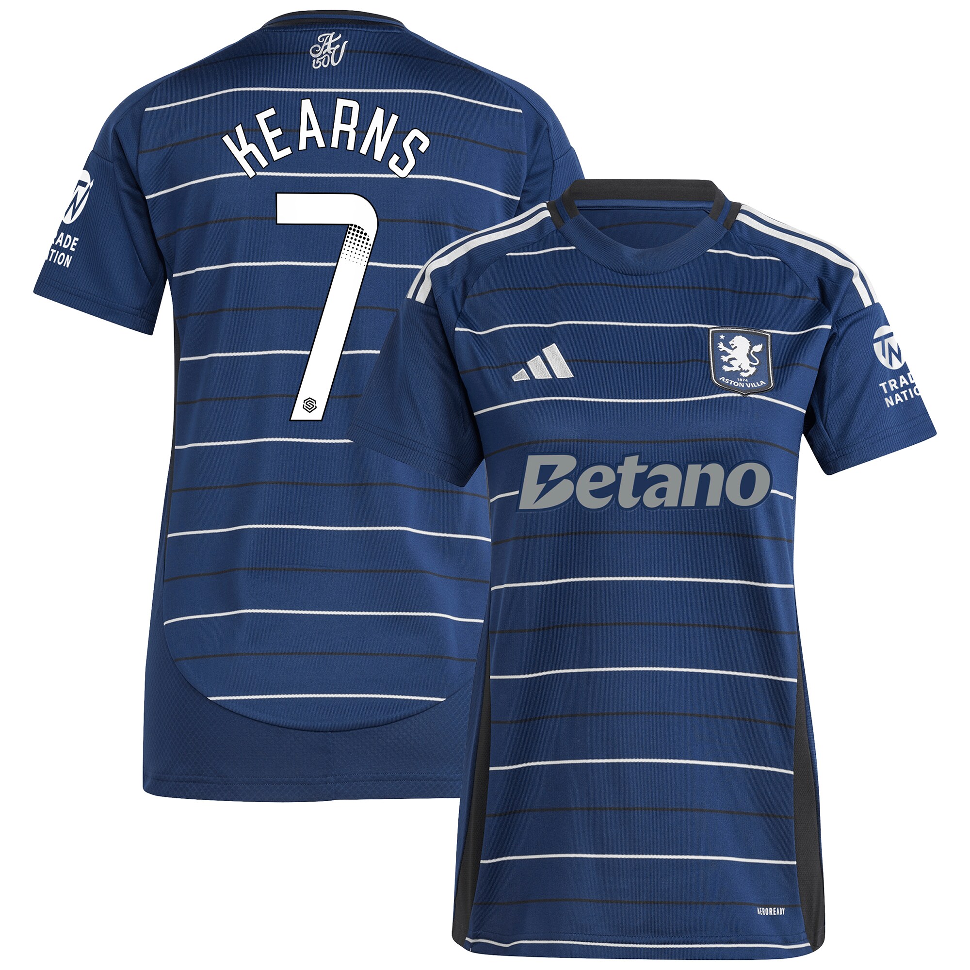 aston villa wsl adidas third shirt 2024-25 – womens with kearns 7 printing Collection - Aston Villa Official Store