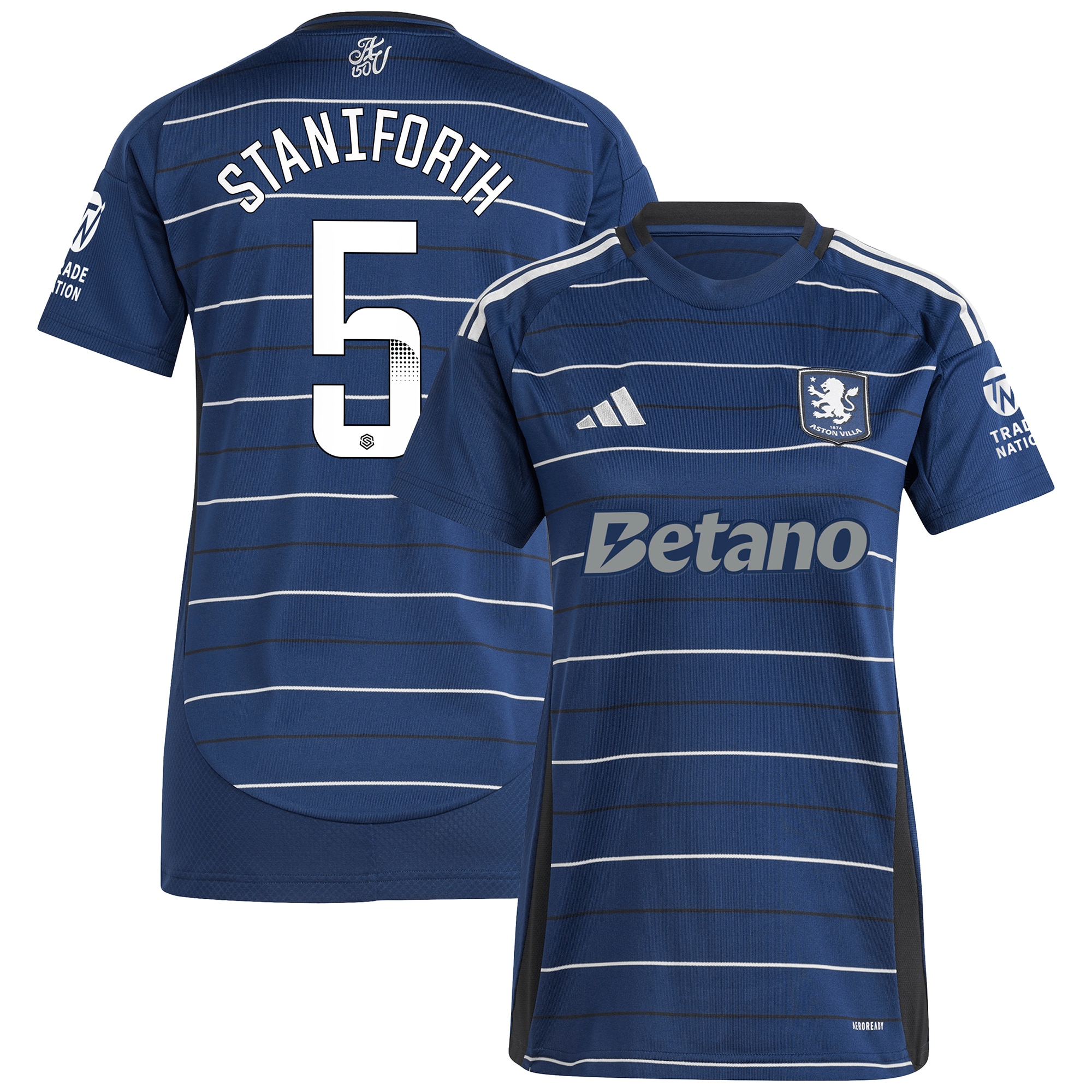 aston villa wsl adidas third shirt 2024-25 – womens with staniforth 5 printing Collection - Aston Villa Official Store