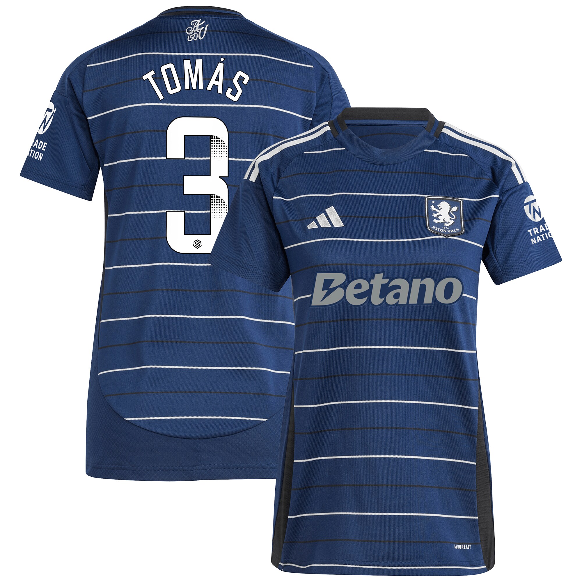 aston villa wsl adidas third shirt 2024-25 – womens with tomás 3 printing Collection - Aston Villa Official Store