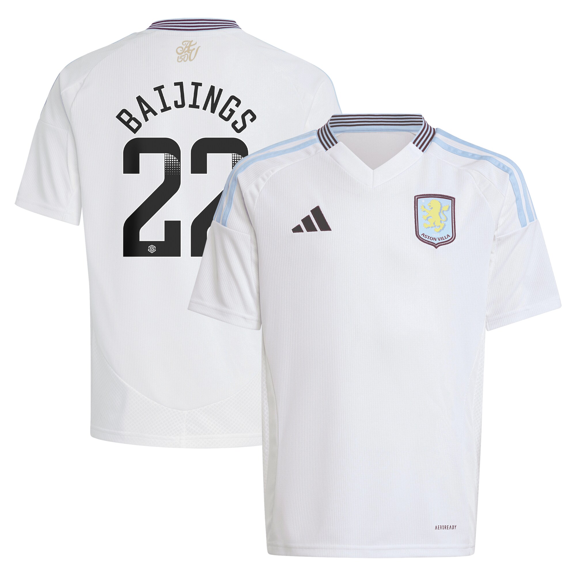 aston villa wsl away shirt 2024-25 – kids with baijings 22 printing Collection - Aston Villa Official Store