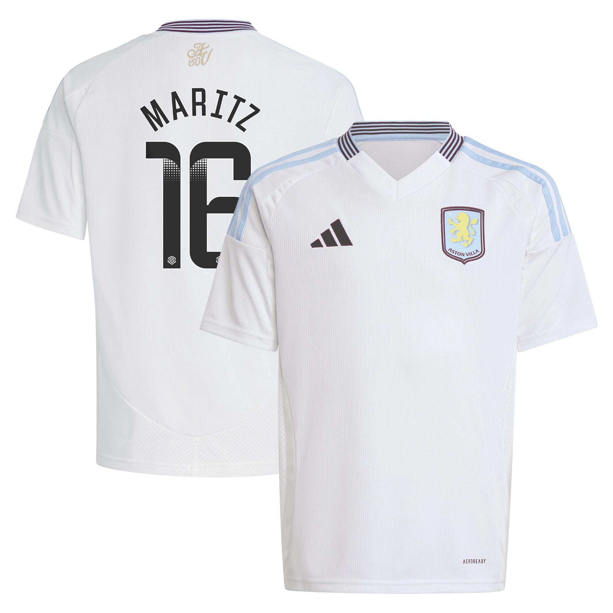 aston villa wsl away shirt 2024-25 – kids with maritz 16 printing Collection - Aston Villa Official Store
