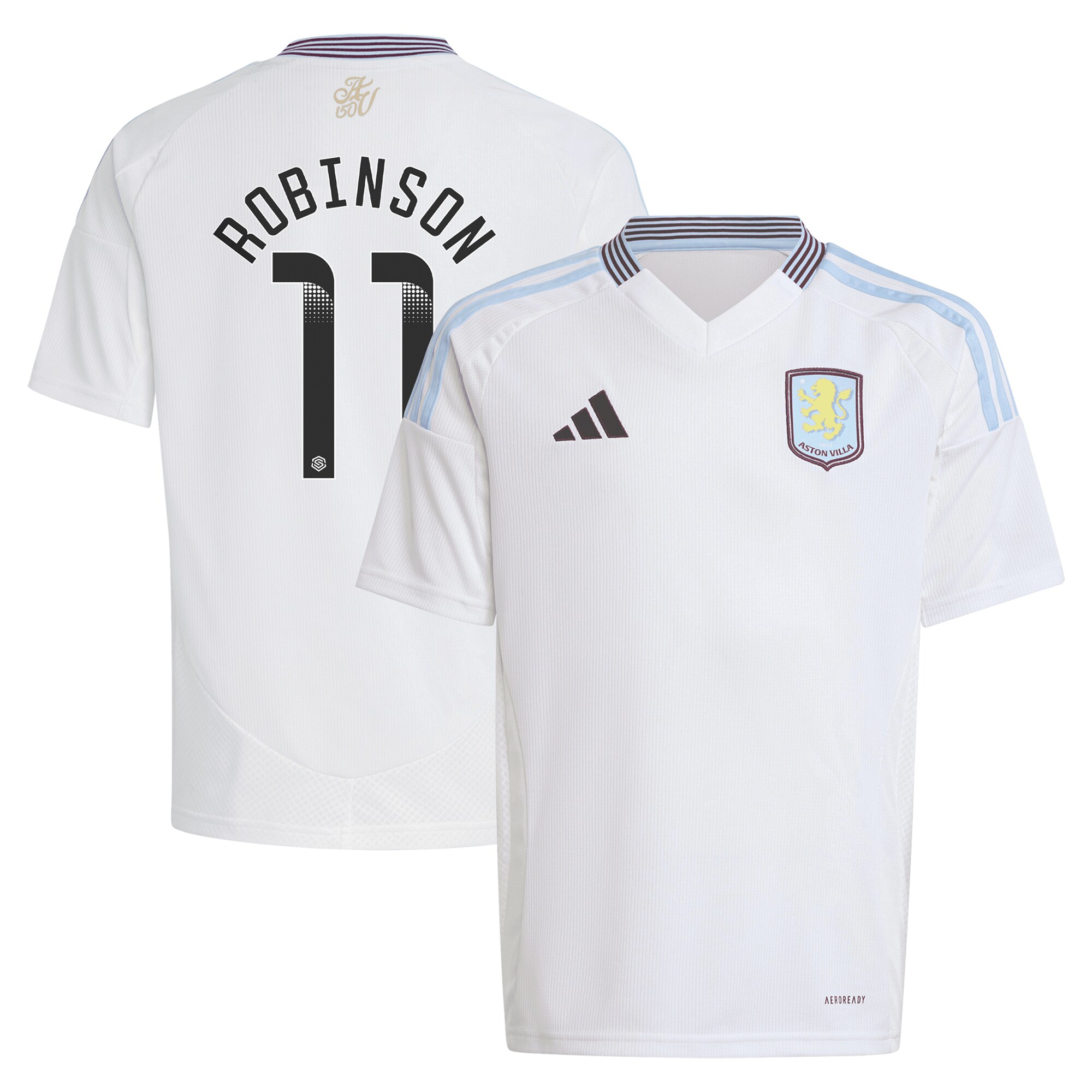 aston villa wsl away shirt 2024-25 – kids with robinson 11 printing Collection - Aston Villa Official Store