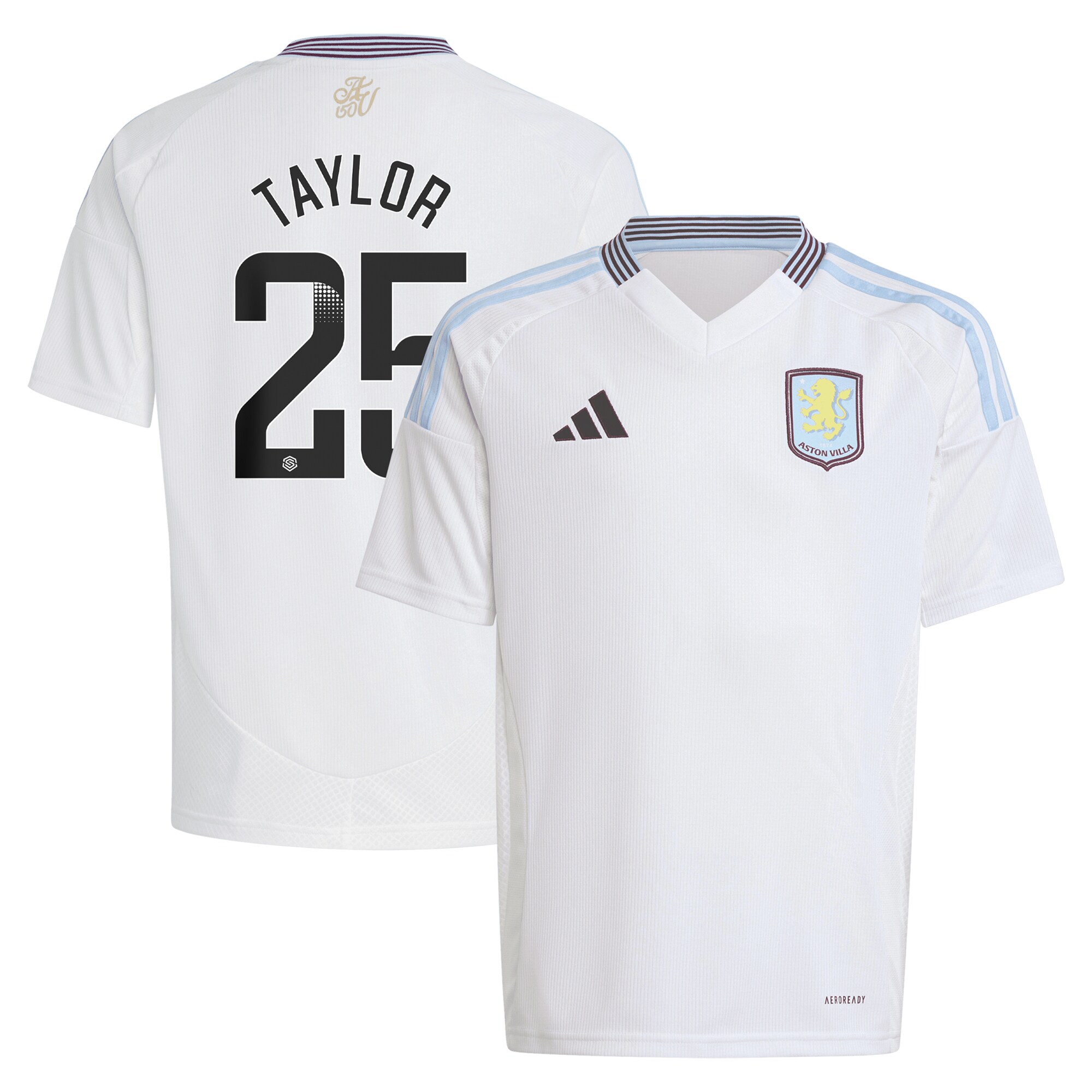 aston villa wsl away shirt 2024-25 – kids with taylor 25 printing Collection - Aston Villa Official Store