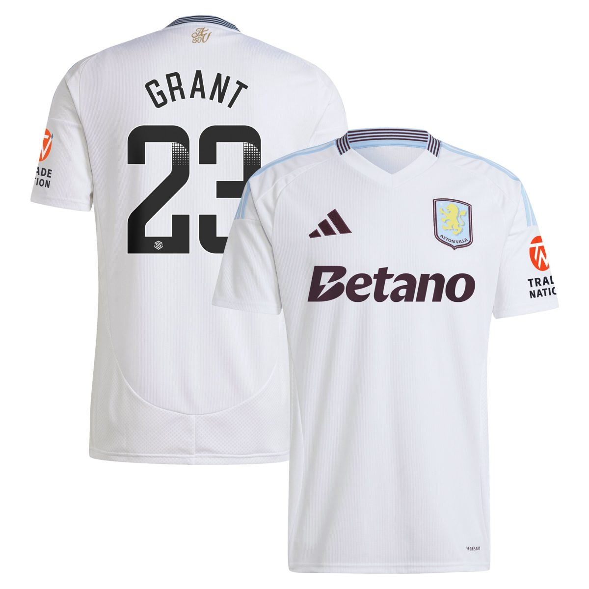 aston villa wsl away shirt 2024-25 with grant 23 printing Collection - Aston Villa Official Store