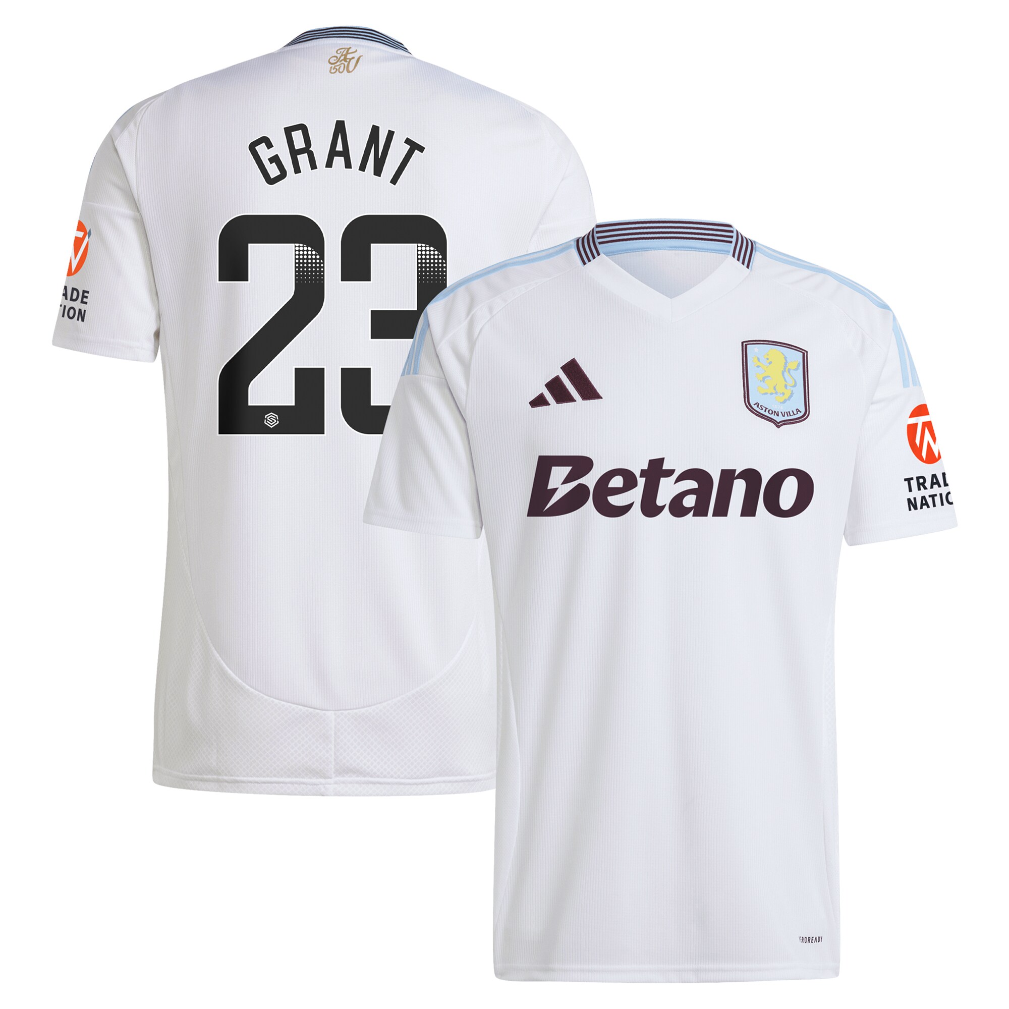 aston villa wsl away shirt 2024-25 with grant 23 printing Collection - Aston Villa Official Store