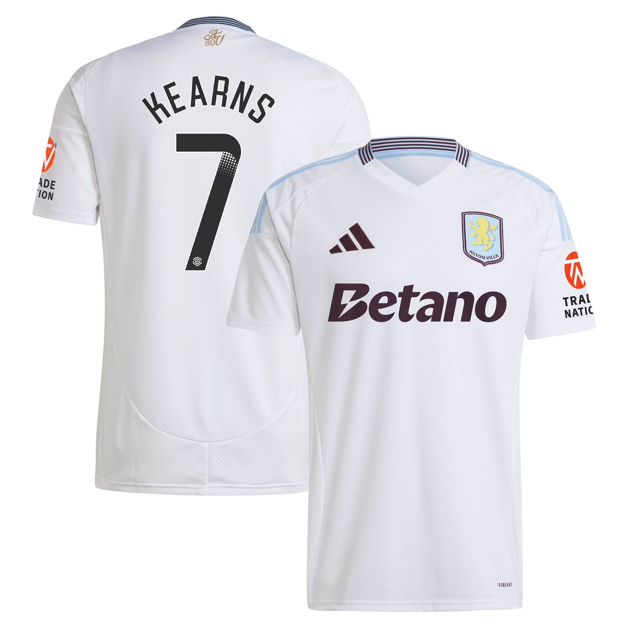 aston villa wsl away shirt 2024-25 with kearns 7 printing Collection - Aston Villa Official Store