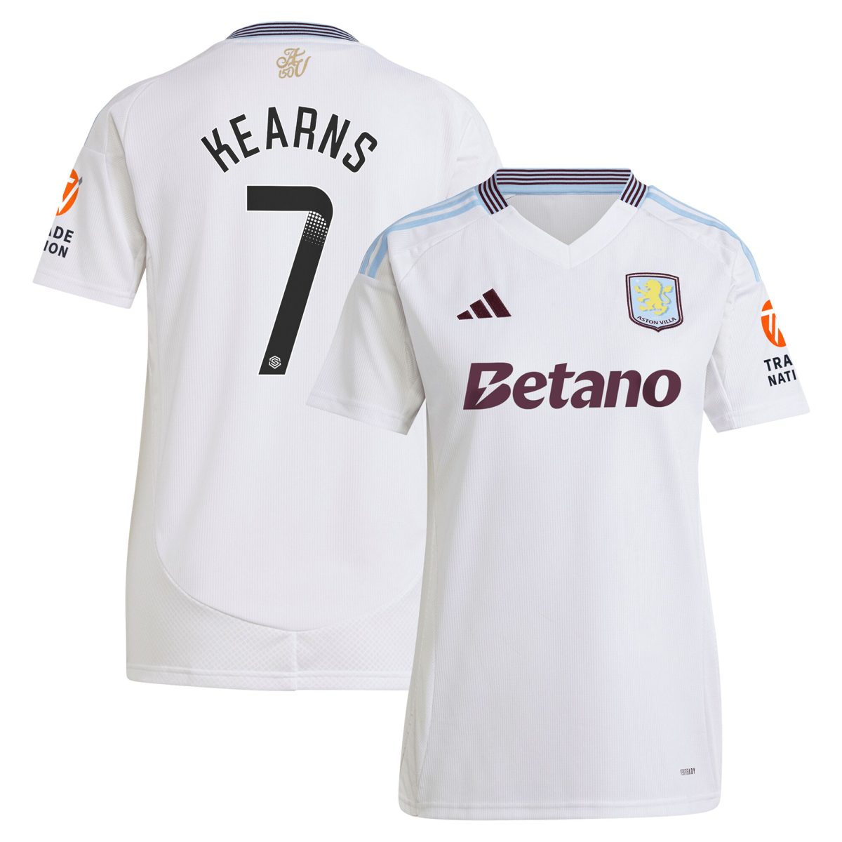 aston villa wsl away shirt 2024-25 – womens with kearns 7 printing Collection - Aston Villa Official Store