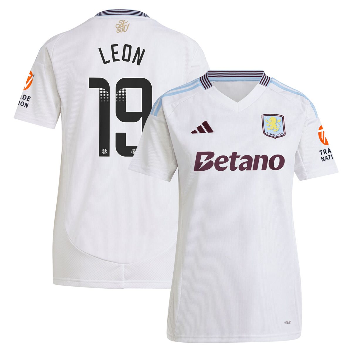 aston villa wsl away shirt 2024-25 – womens with leon 19 printing Collection - Aston Villa Official Store