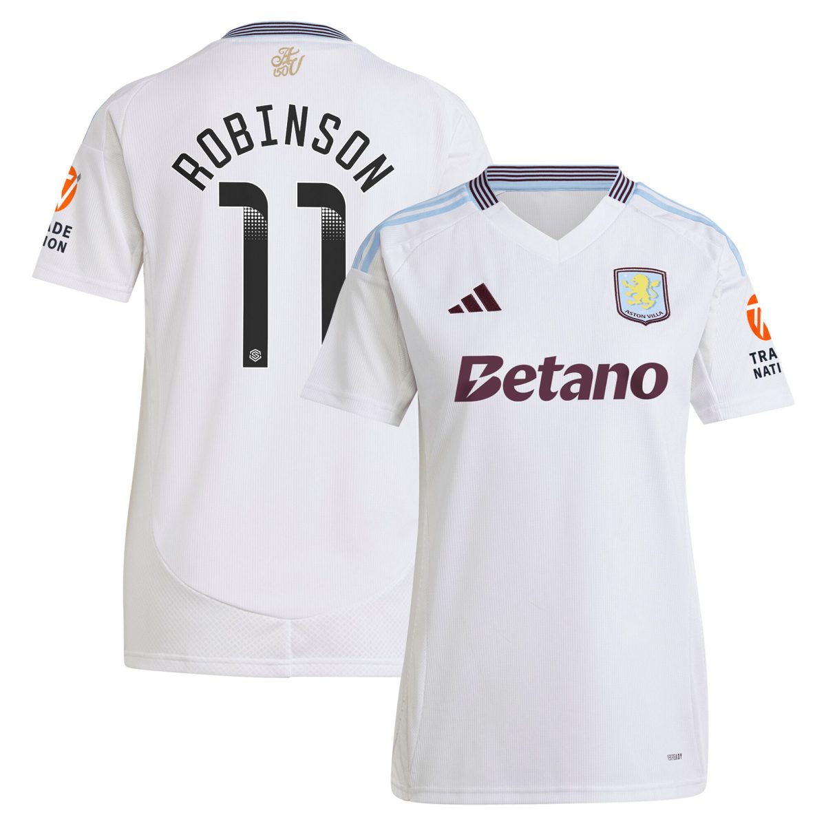 aston villa wsl away shirt 2024-25 – womens with robinson 11 printing Collection - Aston Villa Official Store