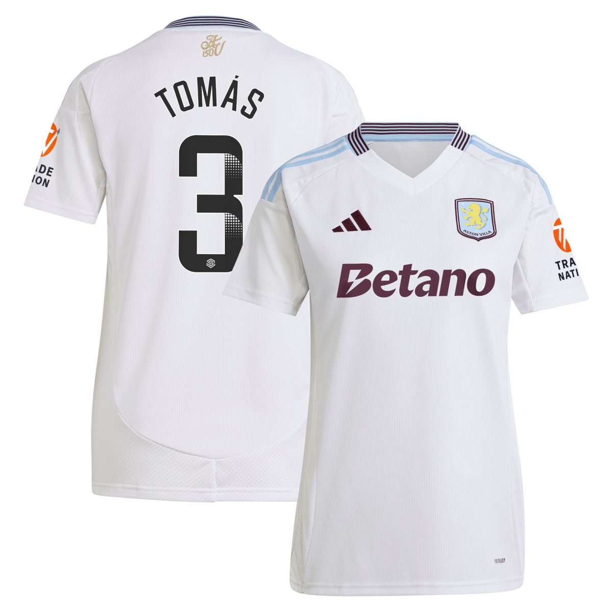 aston villa wsl away shirt 2024-25 – womens with tomás 3 printing Collection - Aston Villa Official Store